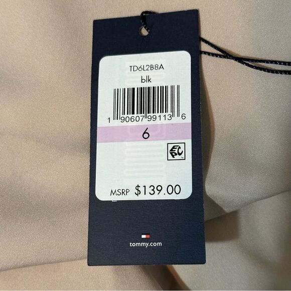 Tommy Hilfiger Black Lace Dress Sleeveless Middle Length Sz 6 NWT - Picture 11 of 13